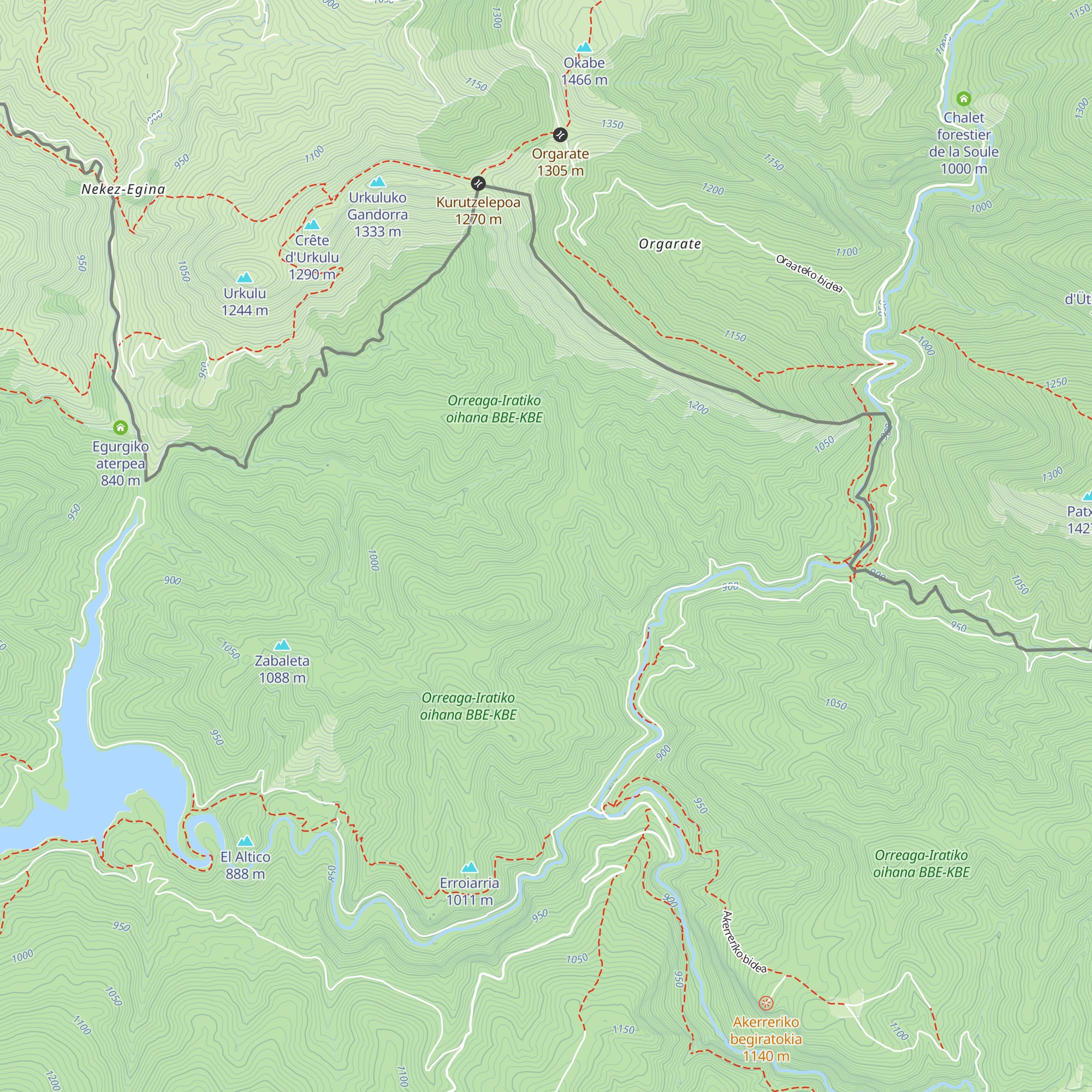 Refugio Forestal map