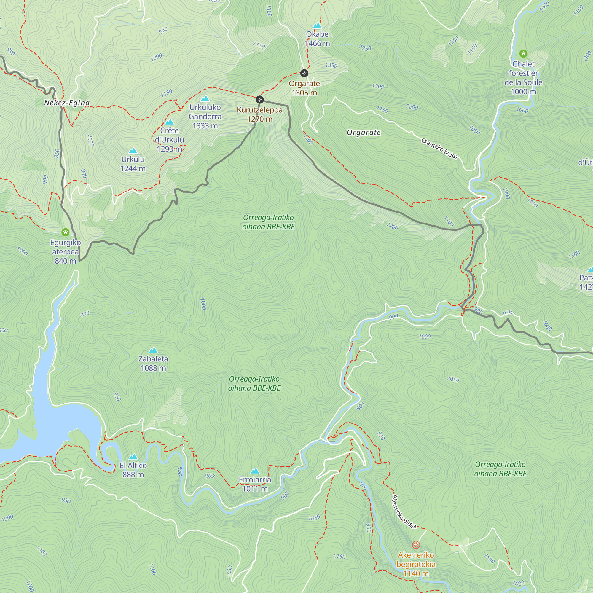 Refugio Forestal map