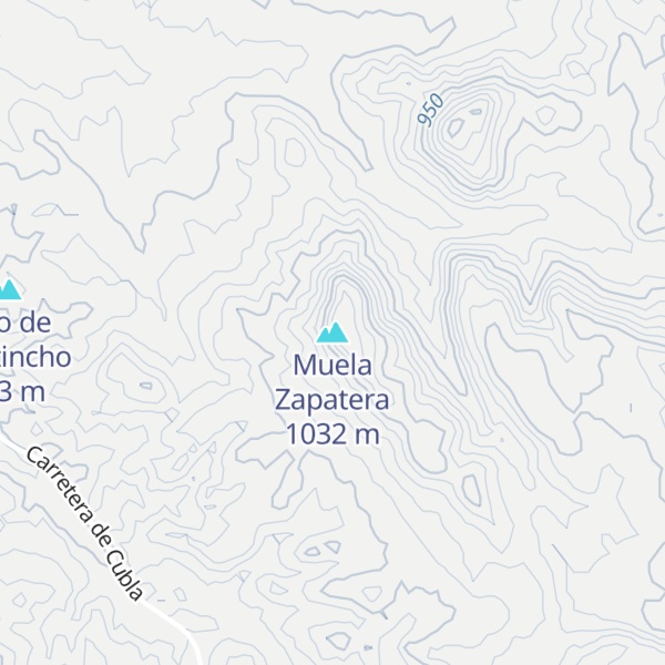 Map of Muela Zapatera