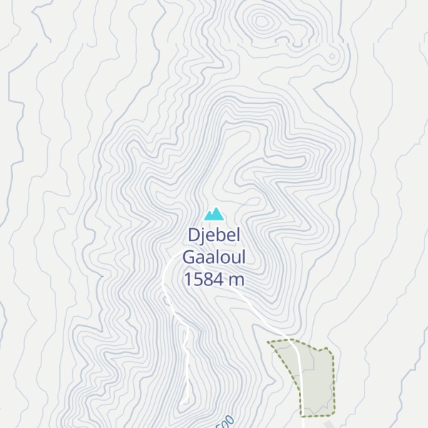 Map of Djebel Gaaloul