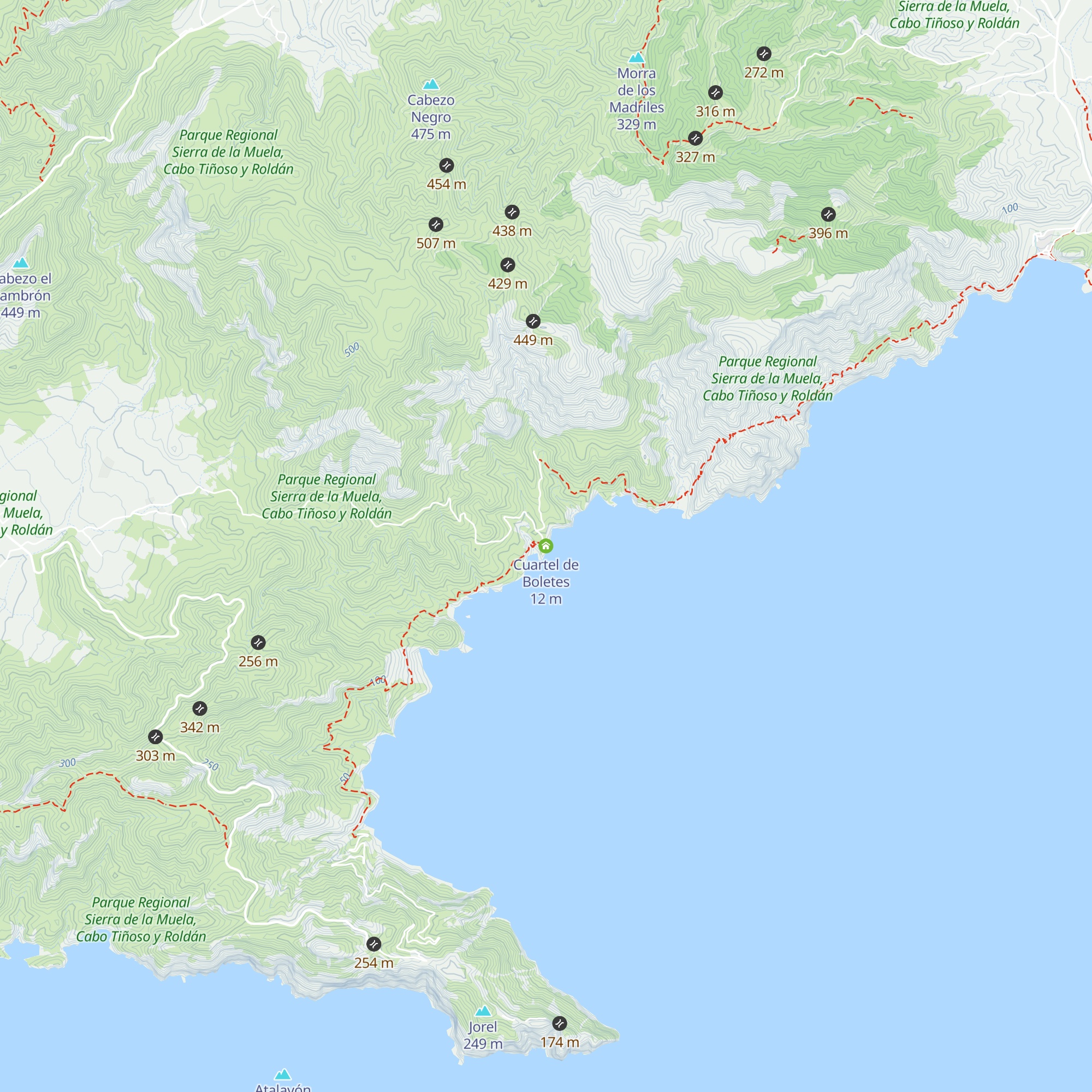 Cuartel de Boletes map
