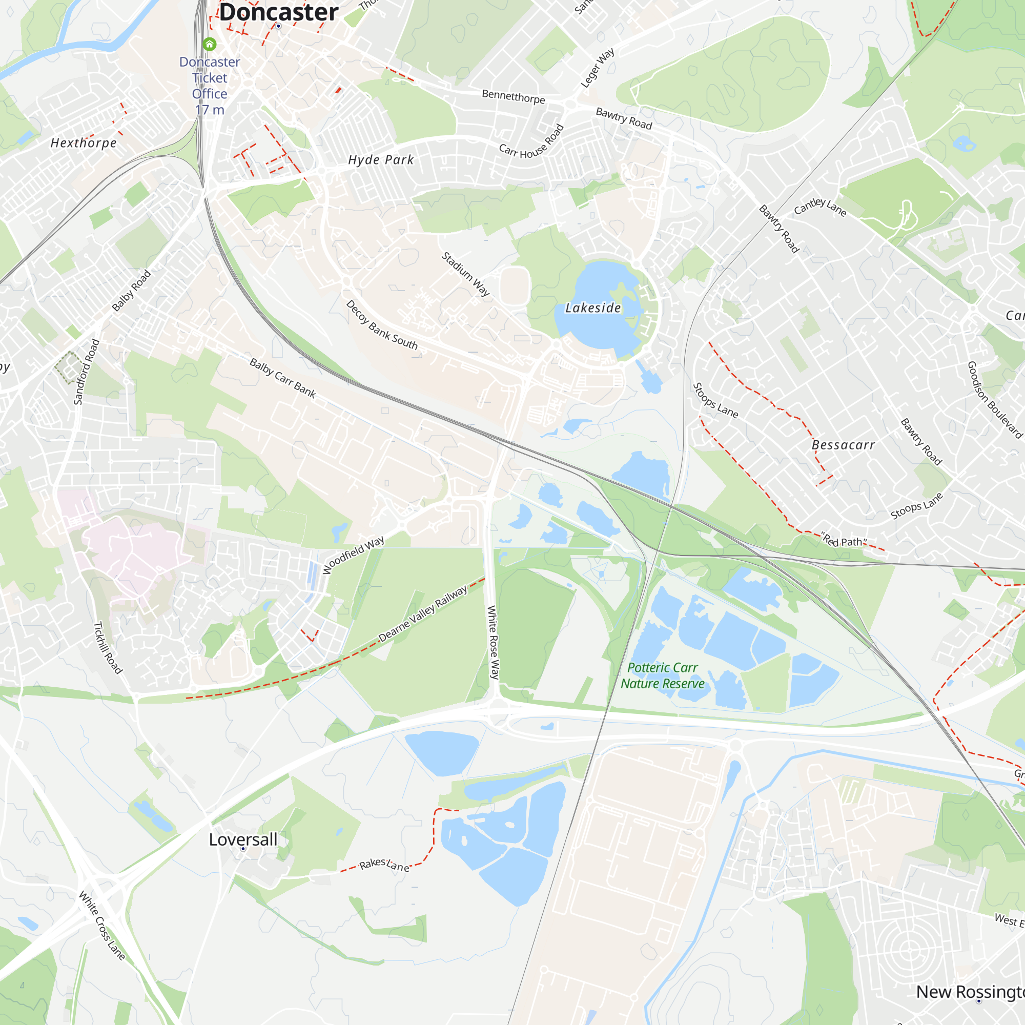 Potteric Carr Visitor Centre map