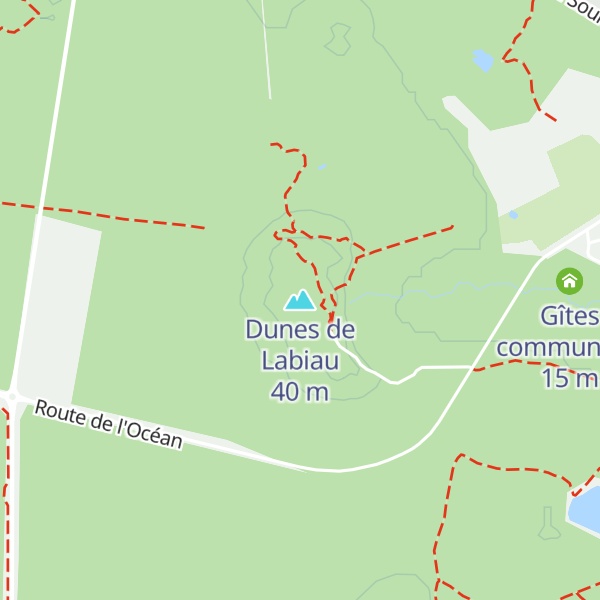 Map of Dunes de Labiau