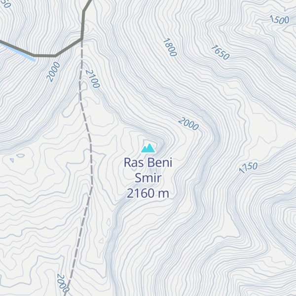 Map of Ras Beni Smir