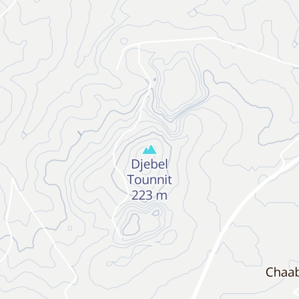 Map of Djebel Tounnit