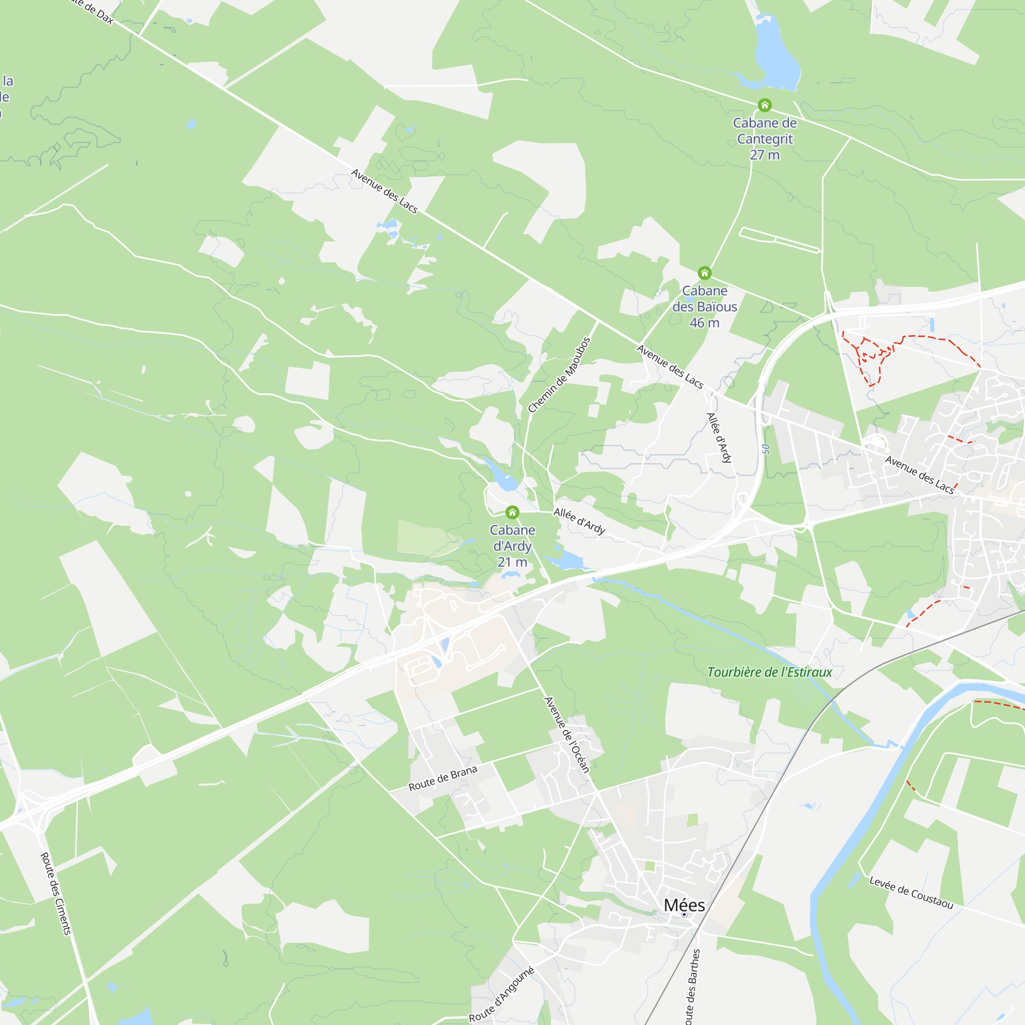 Cabane d'Ardy map