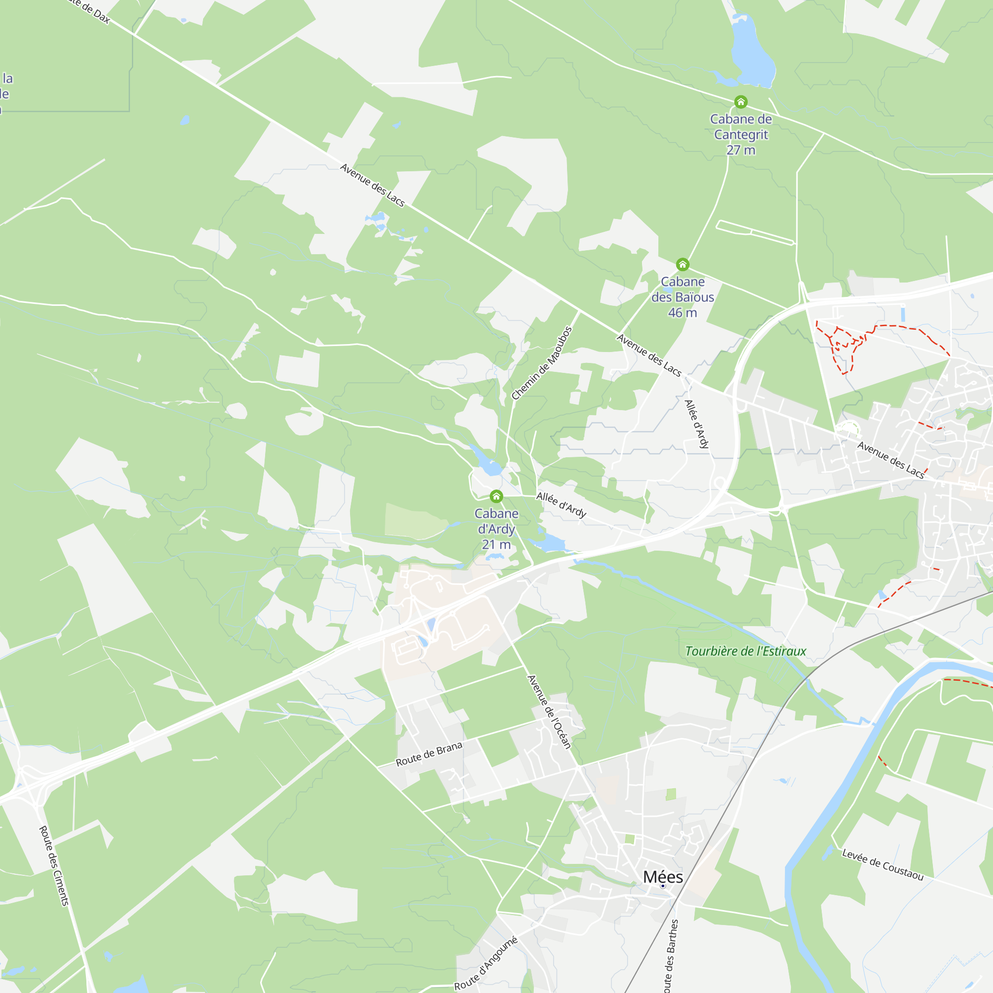 Cabane d'Ardy map