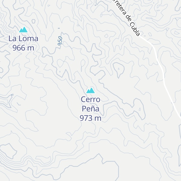 Map of Cerro Peña