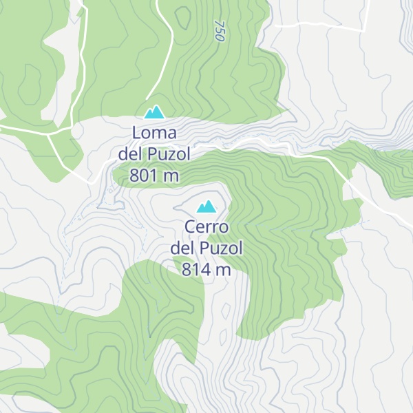 Map of Cerro del Puzol