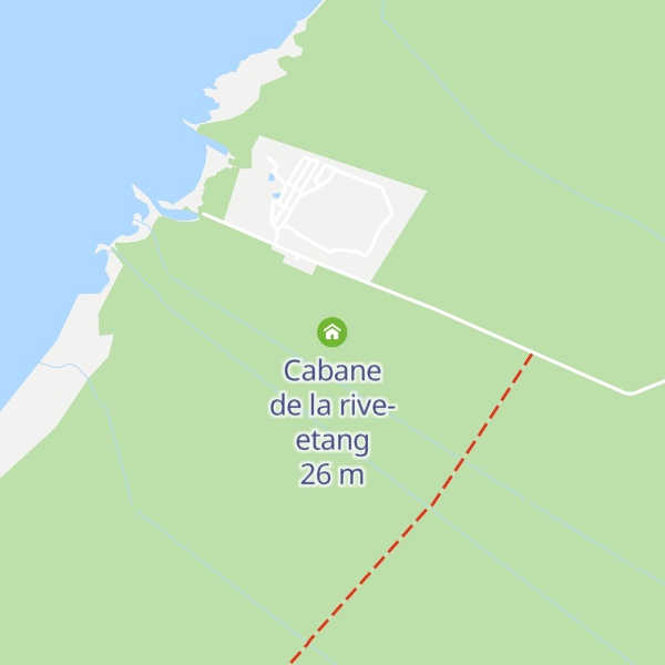 Map of Cabane de la rive-etang