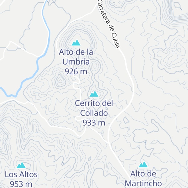 Map of Cerrito del Collado