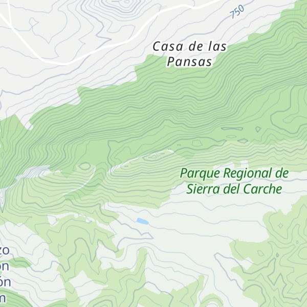 Map of Sierra de las Pansas