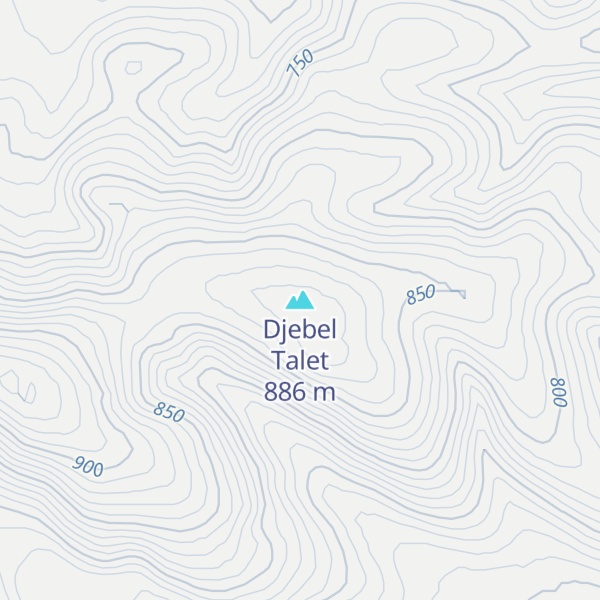Map of Djebel Talet