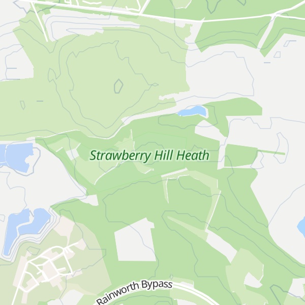 Map of Strawberry Hill