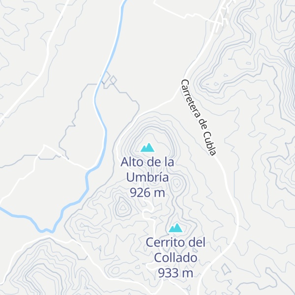 Map of Alto de la Umbría