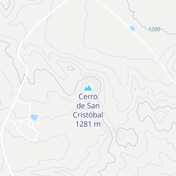Map of Cerro de San Cristóbal