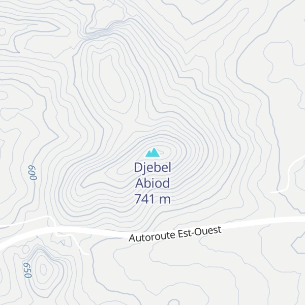 Map of Djebel Abiod