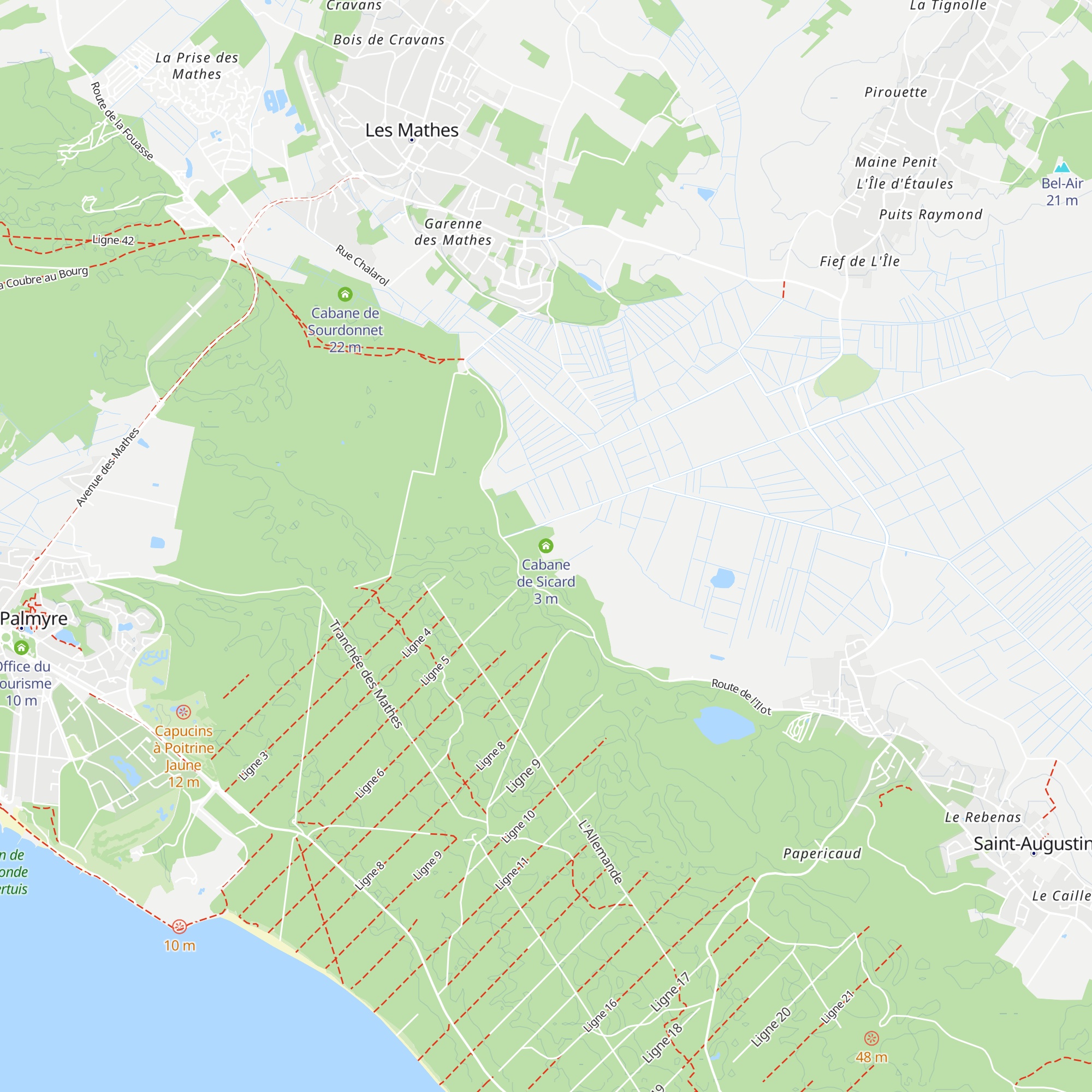 Cabane de Sicard map