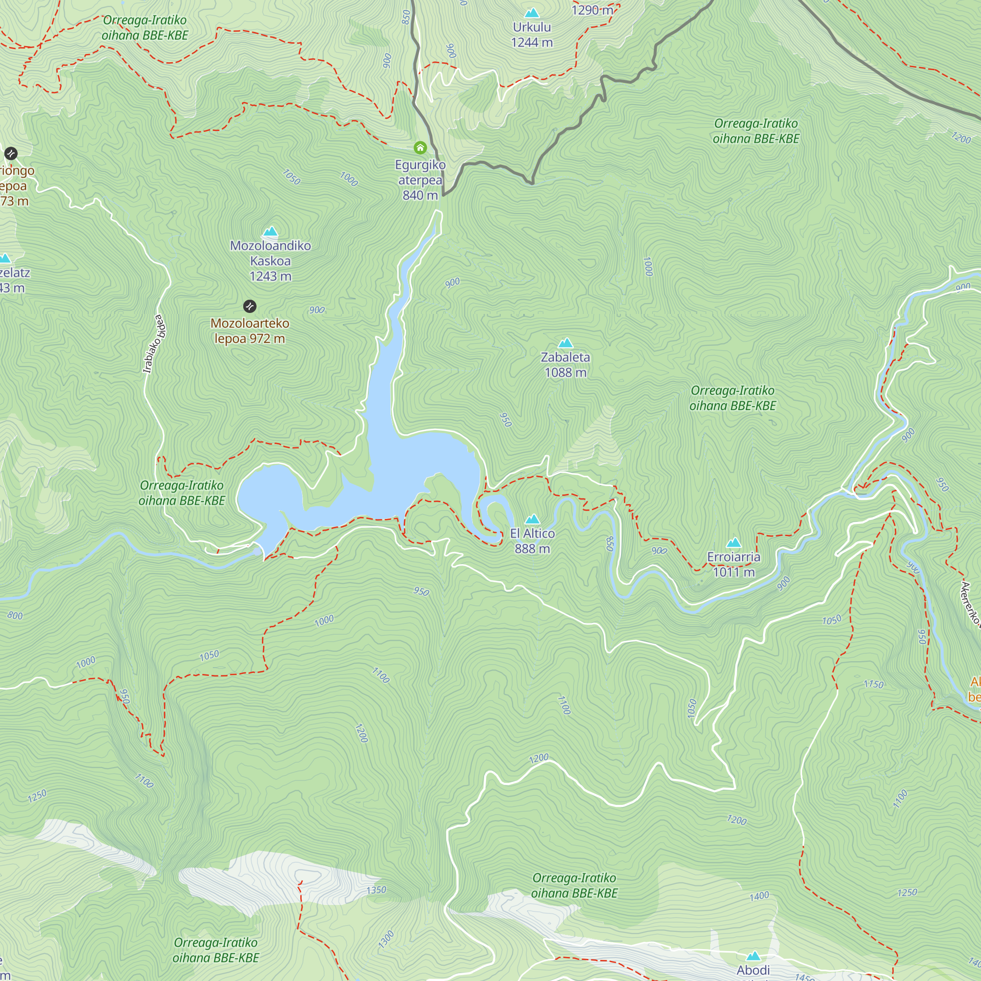 Irabiako oihan etxea map