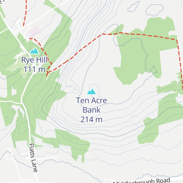 Map of Ten Acre Bank