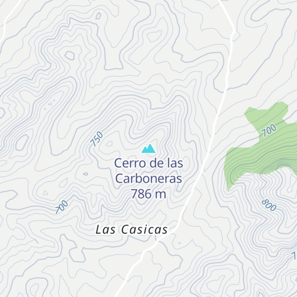 Map of Cerro de las Carboneras