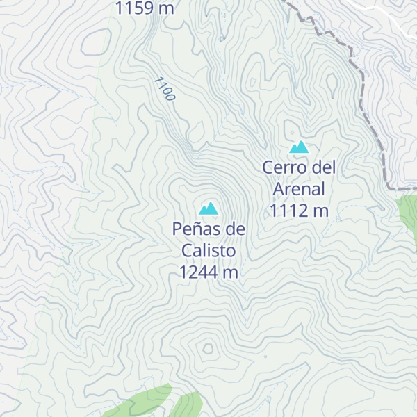 Map of Peñas de Calisto