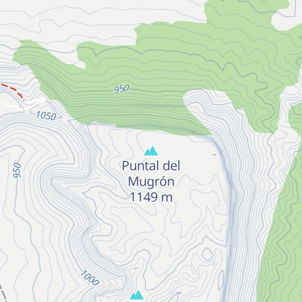 Map of Puntal del Mugrón