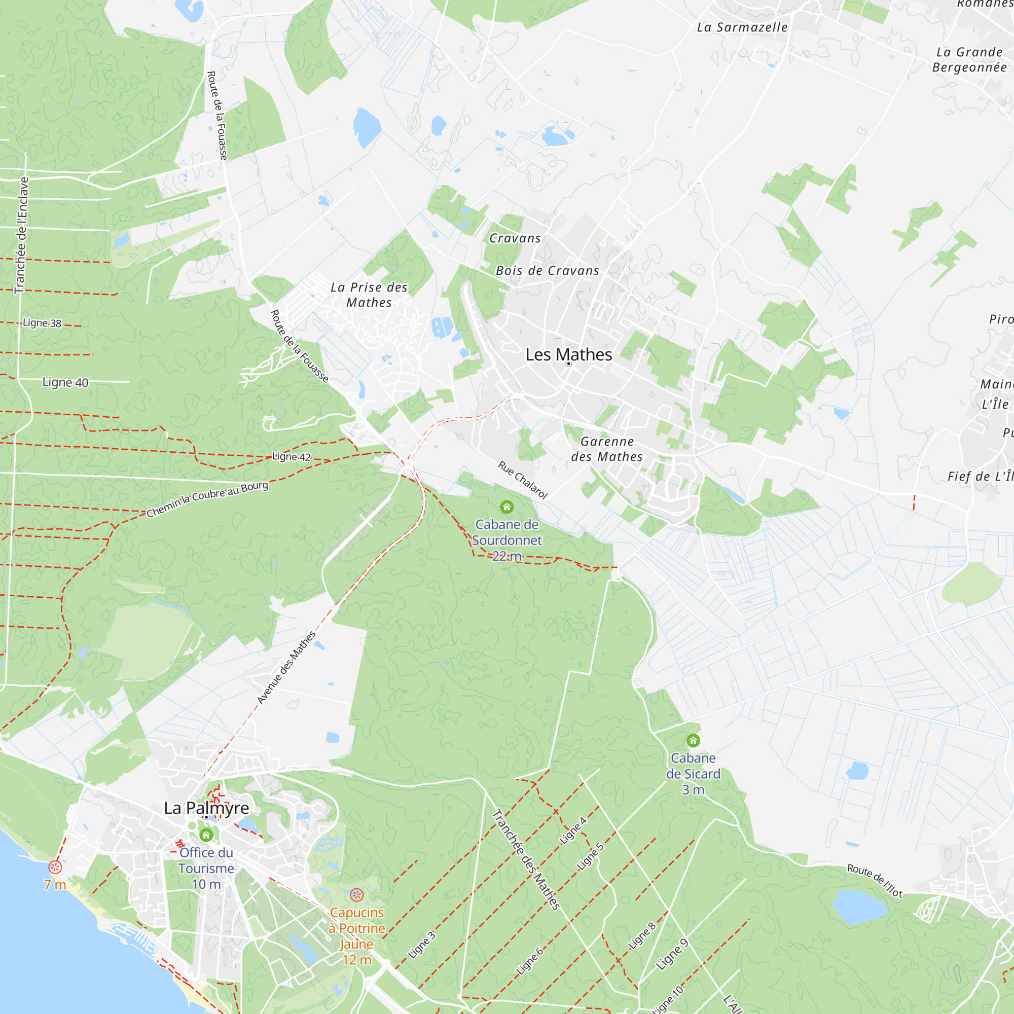 Cabane de Sourdonnet map