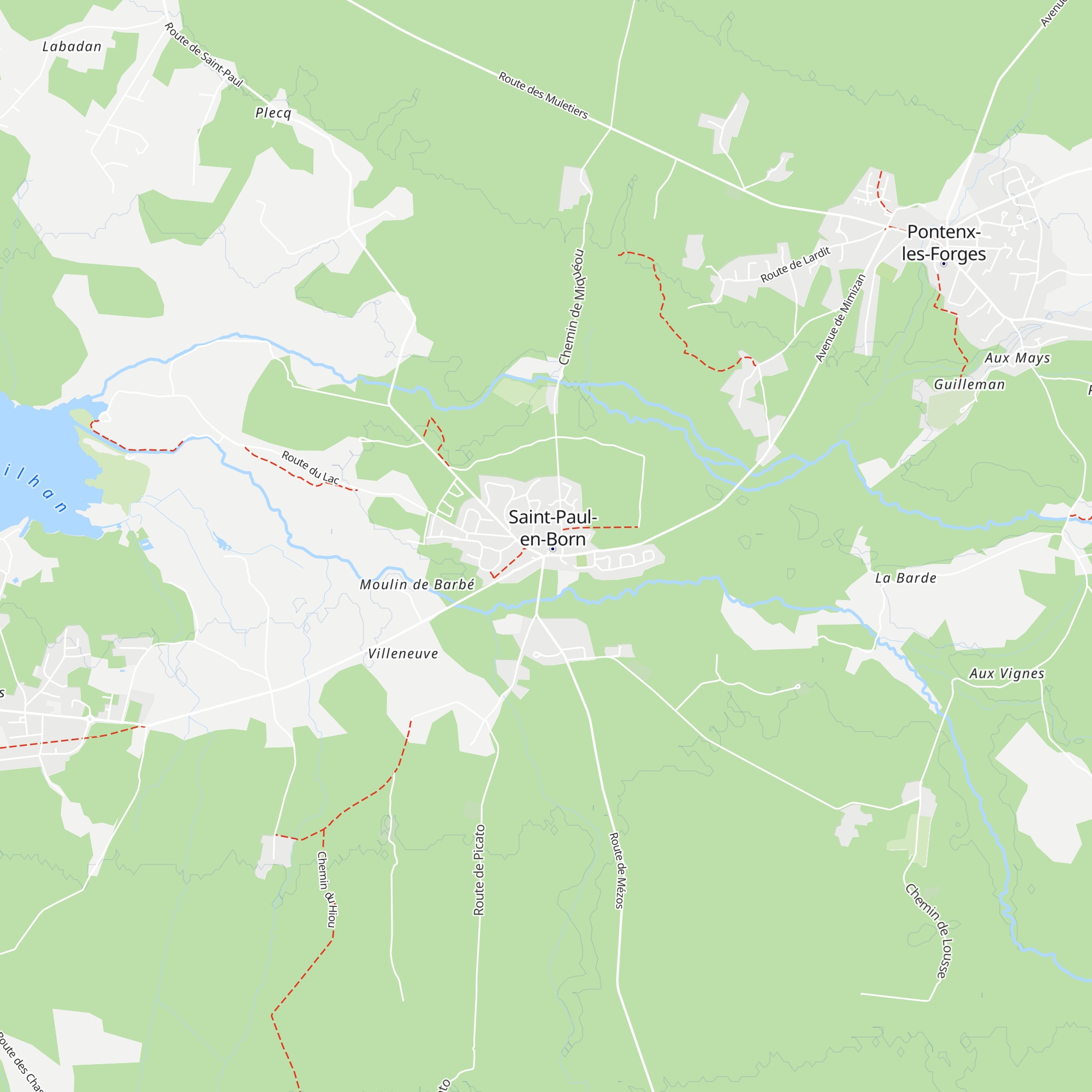 Gîte Pélerin map