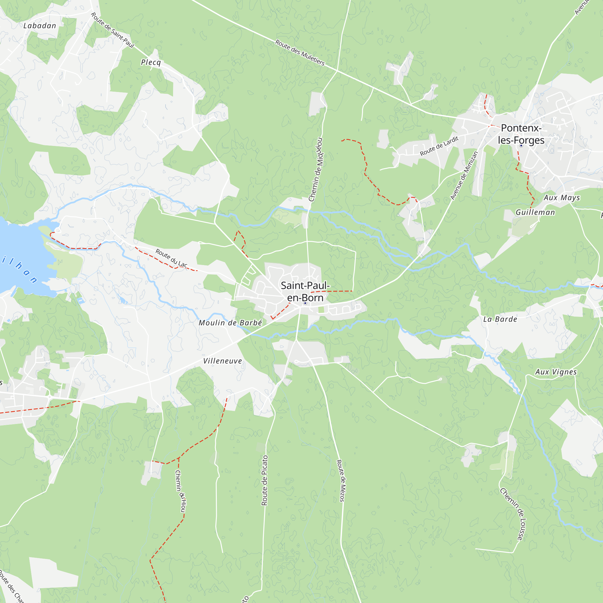 Gîte Pélerin map