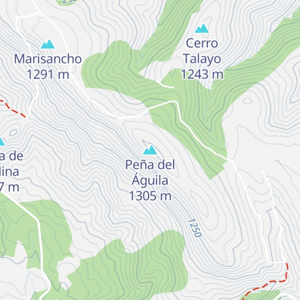 Map of Peña del Águila