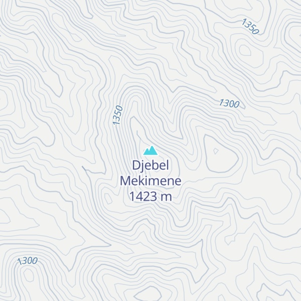 Map of Djebel Mekimene