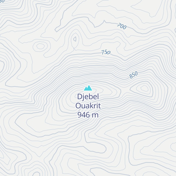Map of Djebel Ouakrit