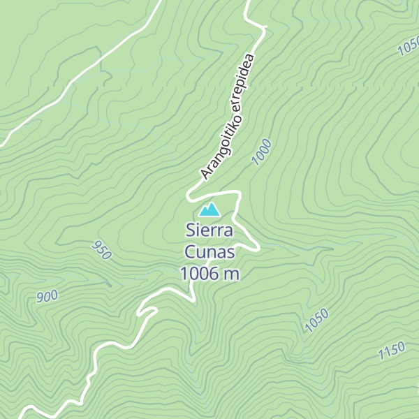 Map of Sierra Cunas