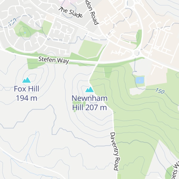 Map of Newnham Hill