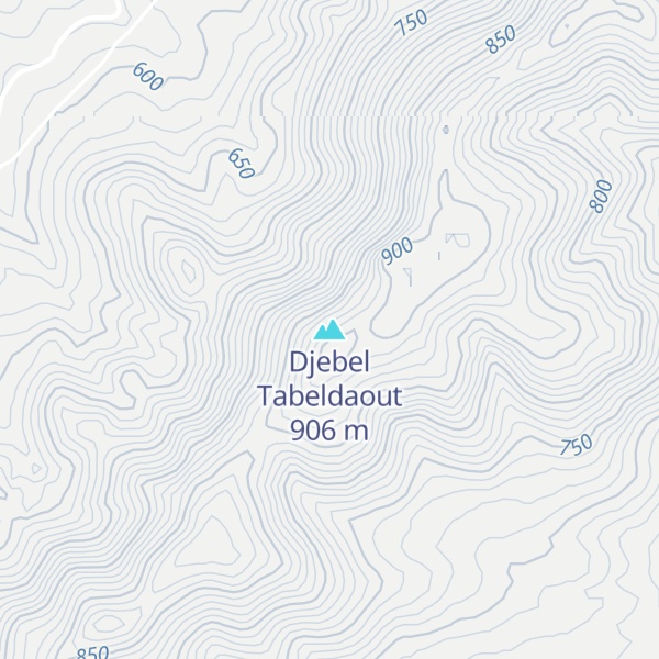 Map of Djebel Tabeldaout