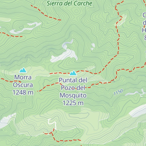 Map of Puntal del Pozo del Mosquito