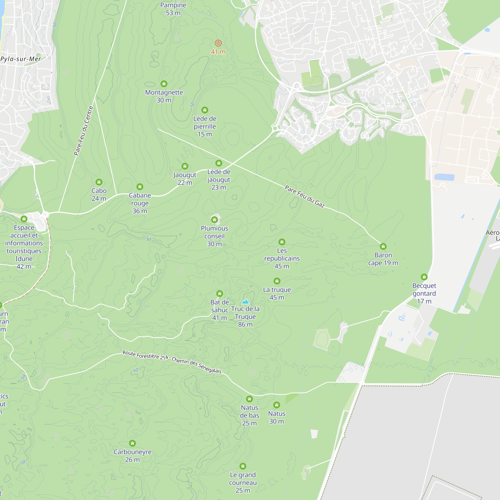 Les brilleys map