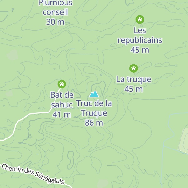 Map of Truc de la Truque
