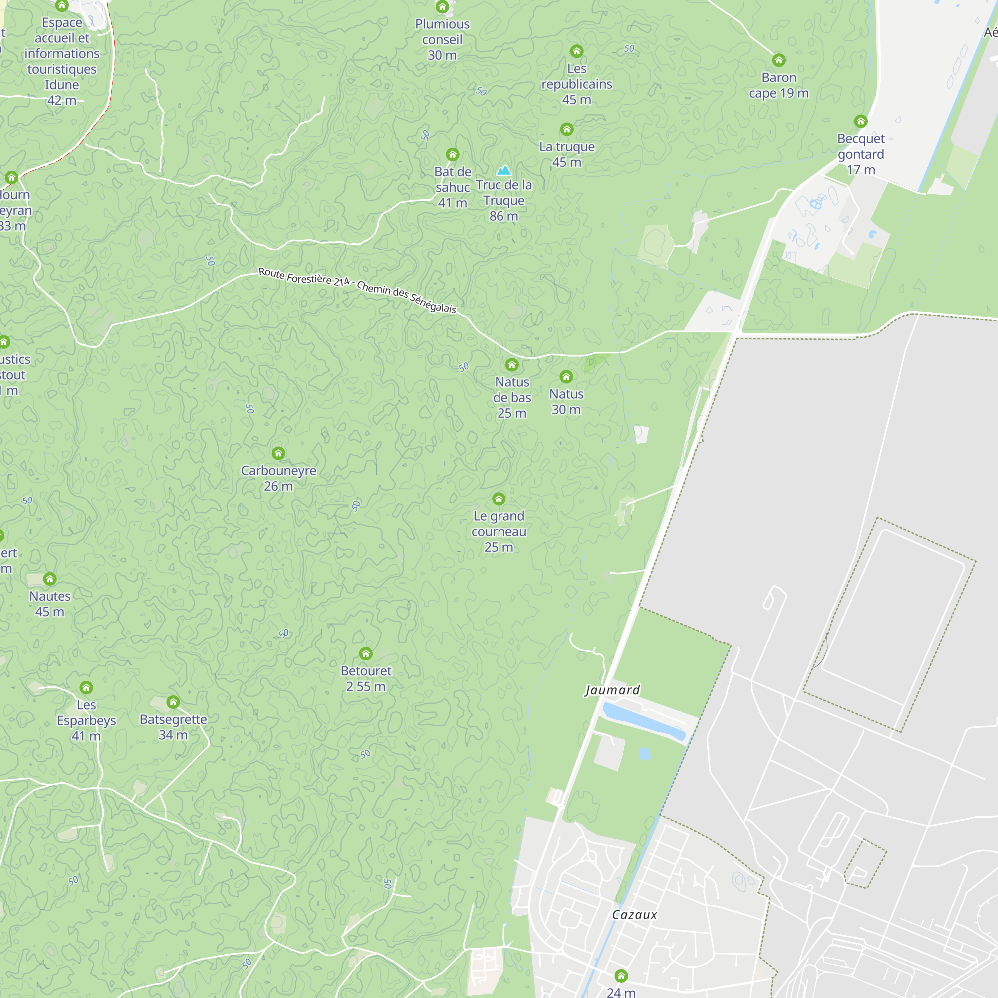 Le grand courneau map