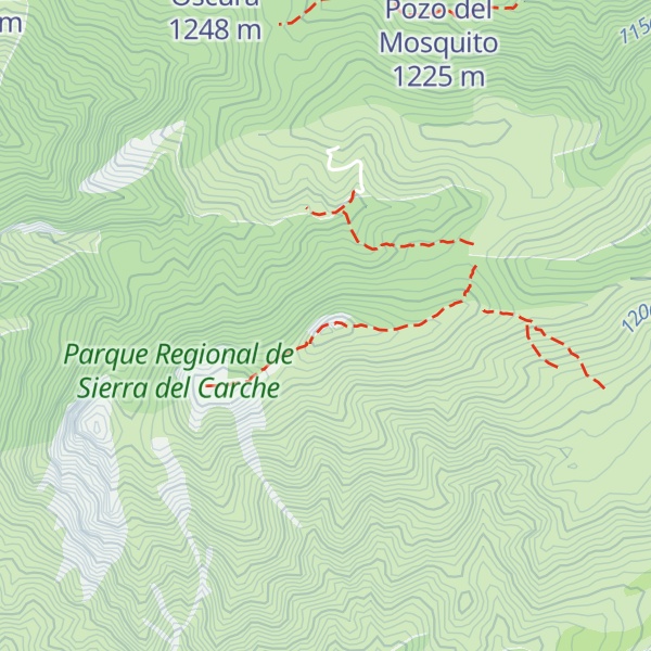 Map of Sierra del Carche