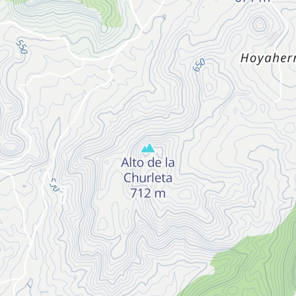Map of Alto de la Churleta