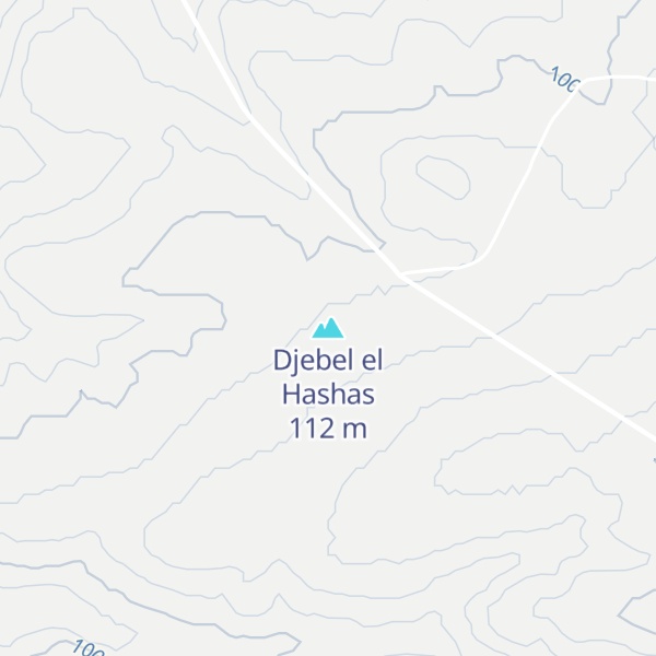 Map of Djebel el Hashas