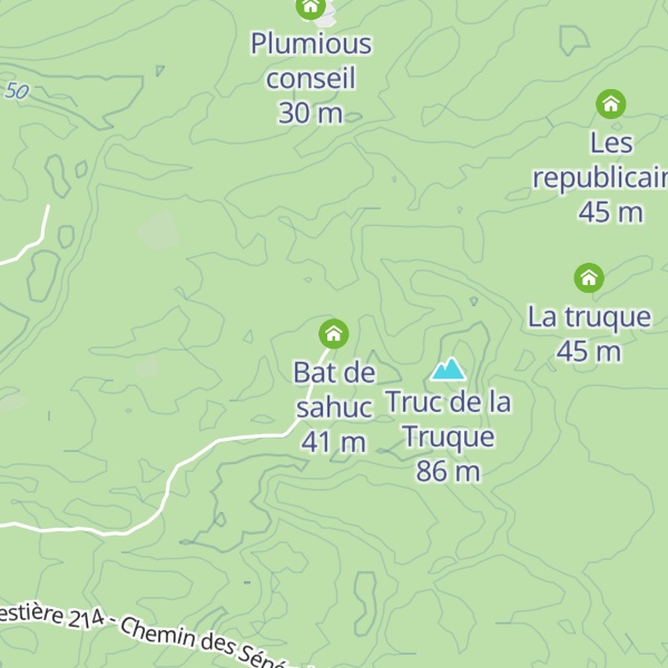 Map of Bat de sahuc