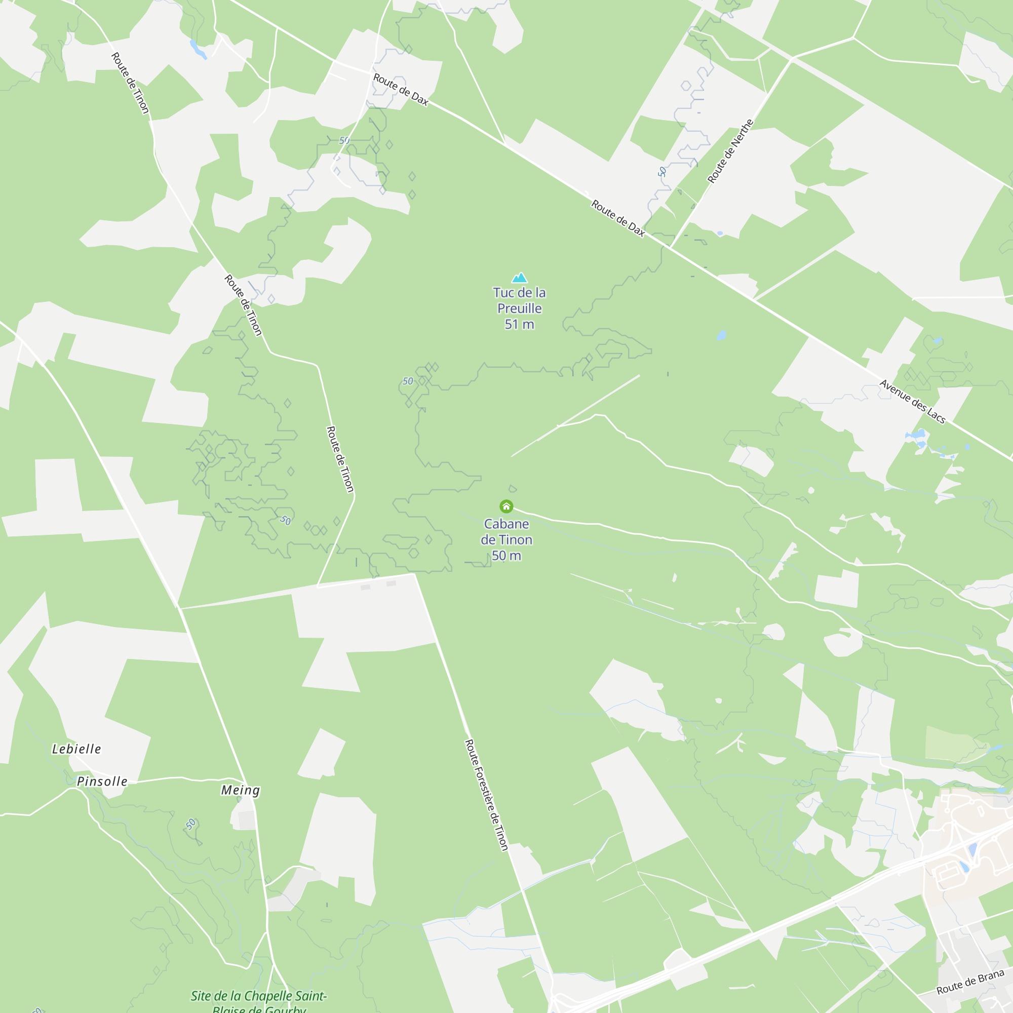 Cabane de Tinon map