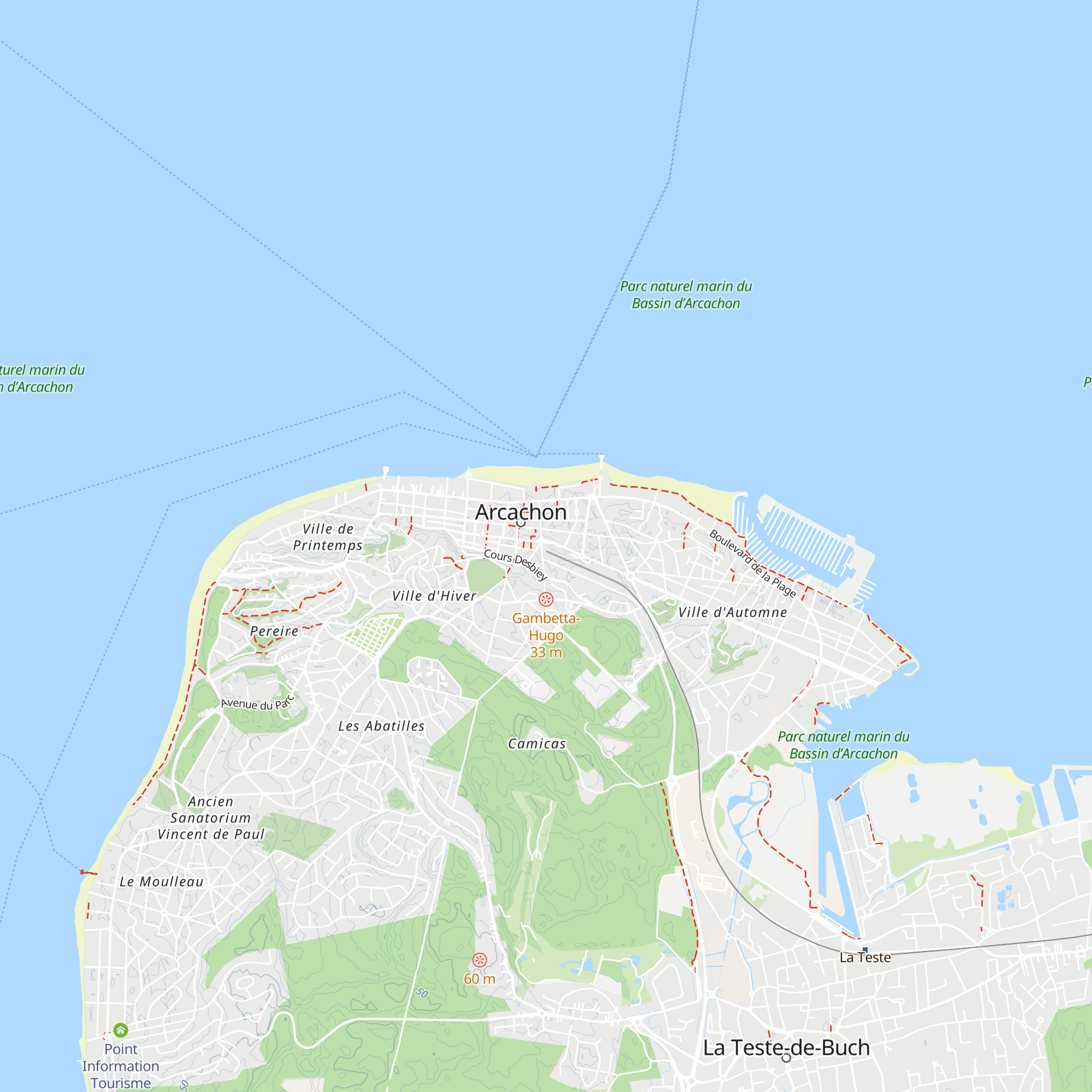 MA.AT - Médiathèque Arcachon Association Tourisme map