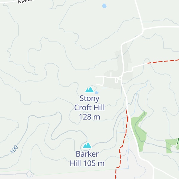 Map of Stony Croft Hill