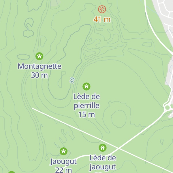 Map of Lède de pierrille