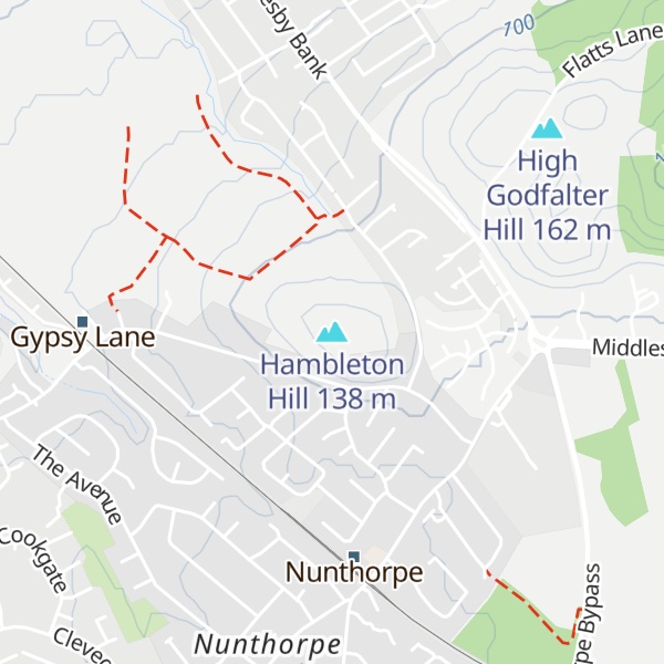 Map of Hambleton Hill