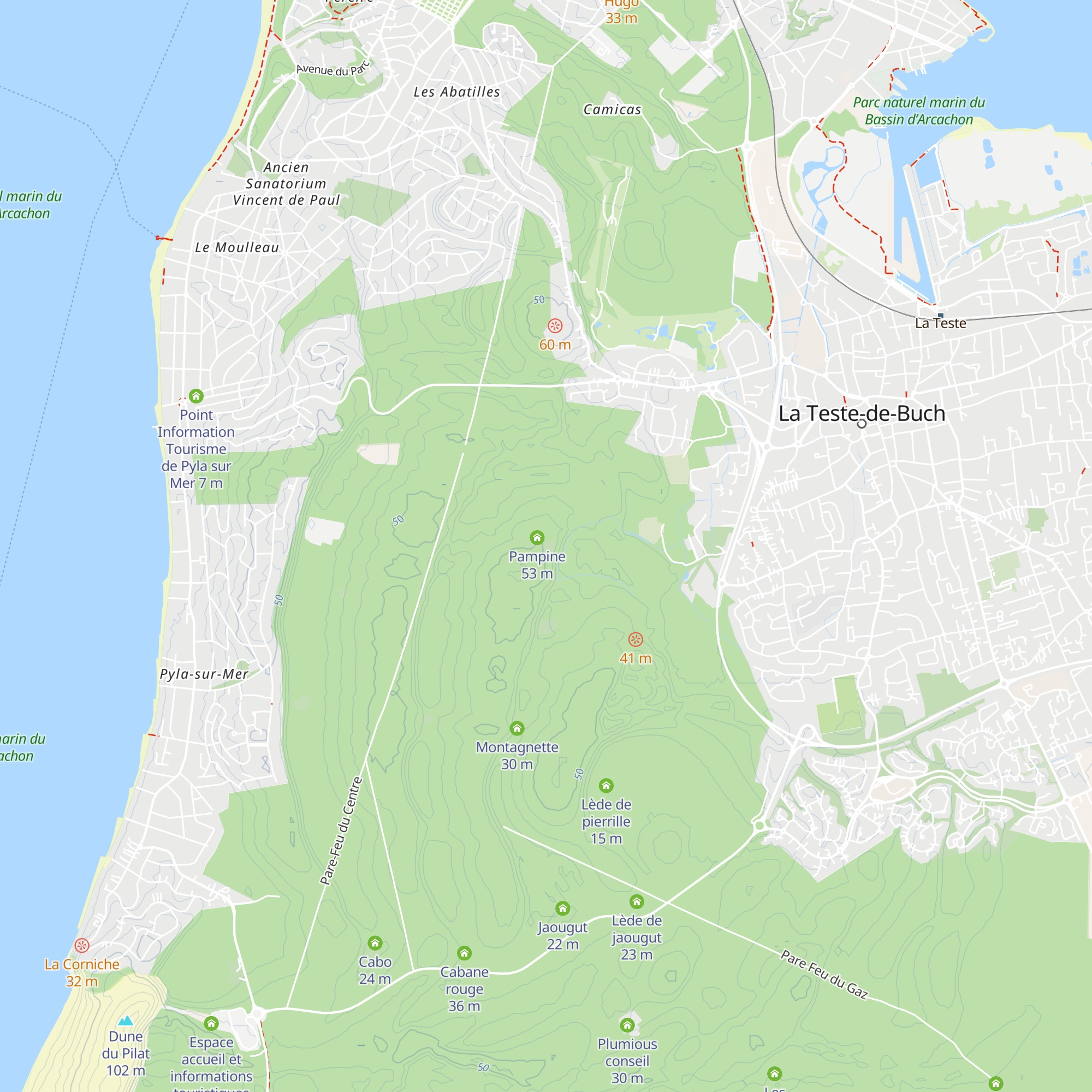 Acacias map